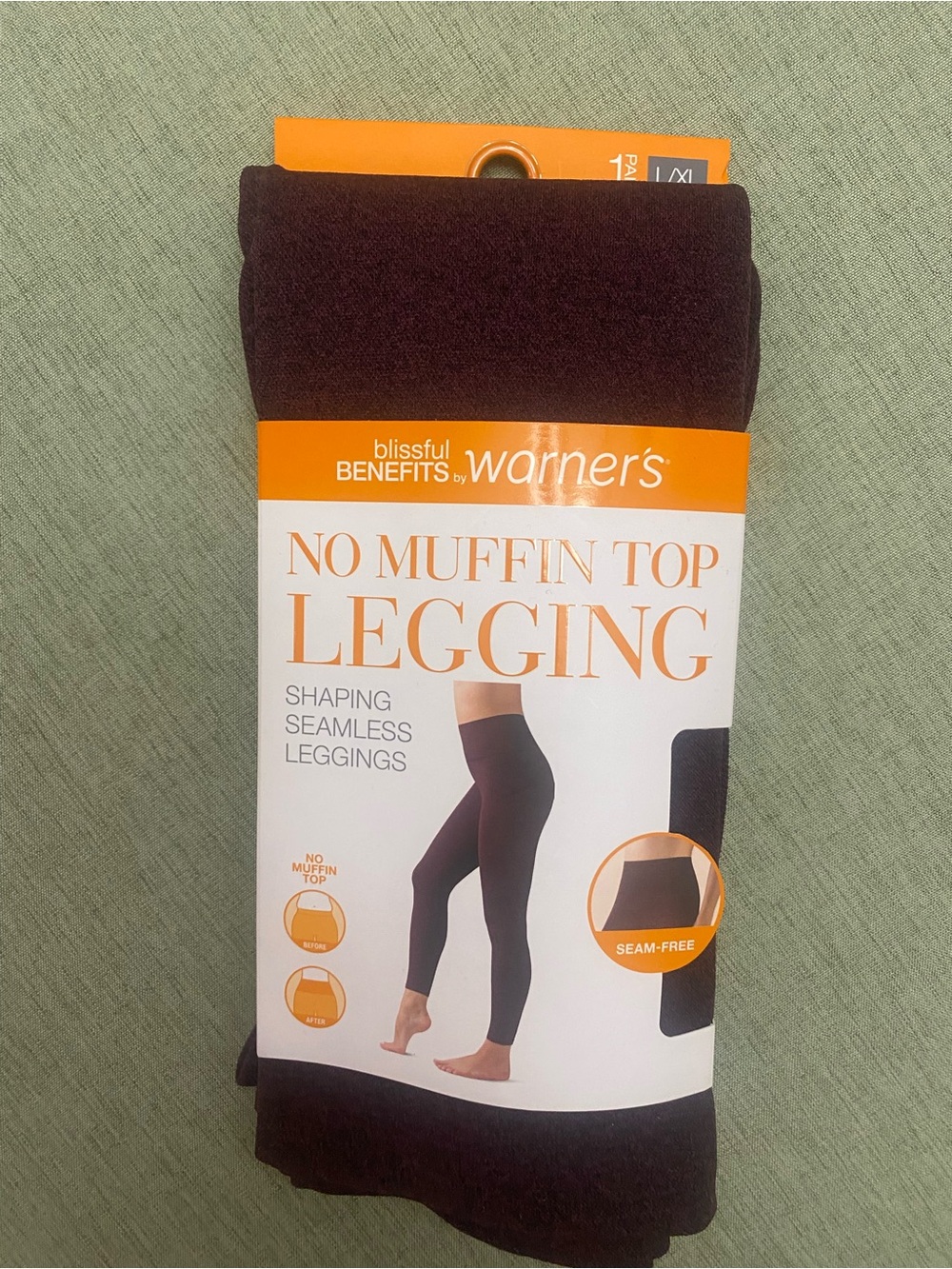 Warner's Shaping Seamless Leggings in Dark Brown Plum L/XL